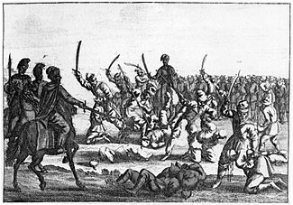 Massacre of Polish captives after the battle of Batoh 1652.jpg